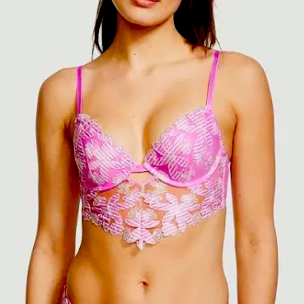 VICTORIA SECRET LUXE LINED DEMI BRA SIZE 32D